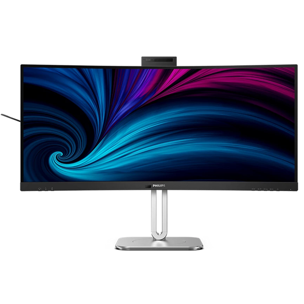 Philips 34B2U6603CH/75 34 Inch 3440 x 1440 4ms 100Hz Ultrawide VA Curved Monitor with Speakers & USB Hub - HDMI, DisplayPort, Thunderbolt