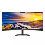 Philips 5000 Series 34 Inch WQHD 3440x1440 4Ms 100Hz Ultrawide VA Curved Monitor with Built-in Speakers & Webcam - HDMI, DisplayPort, USB-C