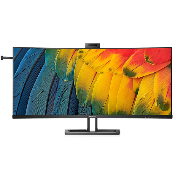 Philips 40B1U6903CH/75 39.7 Inch 5120 x 2160 4ms 75Hz Ultrawide IPS Curved Monitor with Speakers, Webcam & USB Hub - HDMI, DisplayPort, Thunderbolt