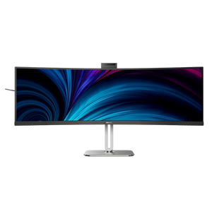 Philips 49B2U5900CH 48.8 Inch 5120 x 1440 4ms 75Hz Superwide VA Curved Monitor with Speakers, Webcam & USB Hub - HDMI, DisplayPort, USB-C