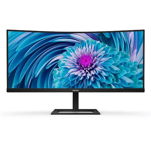 Philips E Line 34 Inch 3440x1440 4ms 300nit Ultrawide VA Curved Monitor - HDMI, DisplayPort, USB-C