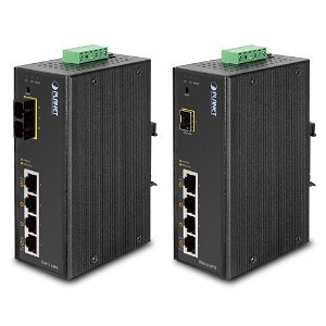 Planet ISW-514PSF 4-Port 10/100Mbps with PoE + 1-Port 100FX Industrial Web Smart Switch