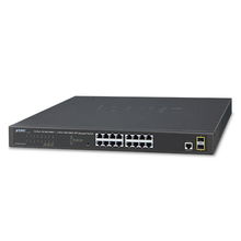 view Planet GS-4210-16T2S 16 Port Gigabit Ethernet 10/100/1000BASE-T Layer 2 Managed Switch + 2x Gigabit SFP