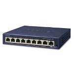 Planet GSD-908HP 8 Port Gigabit 10/100/1000T PoE Unmanaged Switch + 1 Port 10/100/1000T (Non-PoE)