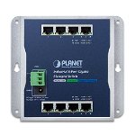 Planet WGS-4215-8T Industrial 8-Port 10/100/1000T Wall-mount Managed Switch