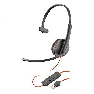 Poly Blackwire C3210 USB-A Over the Head Wired Mono Headset