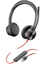 Poly Blackwire 8225-M MS USB-A Over the Head Wired Stereo Headset - Optimised for Microsoft Business Applications