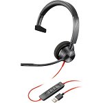 HP Poly Blackwire 3310 UC USB-A On-Ear Wired Mono Headset