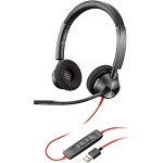 HP Poly Blackwire 3325 MS USB-A On-Ear Wired Stereo Headset