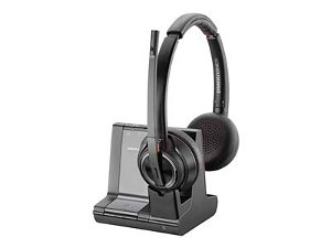 Poly Savi W8220 UC Bluetooth DECT Over the Head Wireless Stereo Headset
