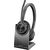 HP Poly Voyager 4320 USB-C Overhead Wired Headset with BT700 dongle and Charging Stand - Black