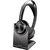 HP Poly Voyager Focus 2-M MS USB Bluetooth On Ear Wireless Stereo Headset with Noise Cancelling and Charge Stand - Black