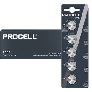 Procell CR2032 Lithium Coin Battery - 20 Pack (4x Strips of 5)