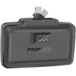 Promate PowerUp-10Duo 10000mAh Built-in USB-C & Lightning Power Bank - Black