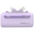 Promate PowerUp-Duo 5000mAh Built-in USB-C and Lightning Power Bank - Purple