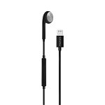Promate Beat-LT In-Ear Wired Mono Earbud for Apple Devices - Black