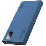 Promate Bolt-10Pro 10000mAh USB-A & USB-C Power Bank - Blue