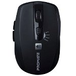 Promate Breeze Silent Switch Wireless Optical Mouse - Black