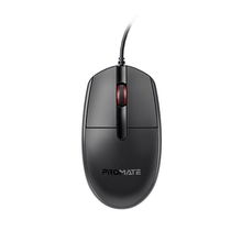 view Promate CM-1200 Ergonomic Design Wired Optical Mouse - Black