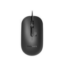 view Promate CM-2400 MaxComfort Adjustable DPI Wired Optical Mouse - Black