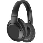 Promate Concord Bluetooth Over-Ear Wireless Stereo Headphones with Noise Cancelling - Black