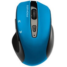 view Promate Cursor EZGrip Ergonomic Wireless Optical Mouse - Blue