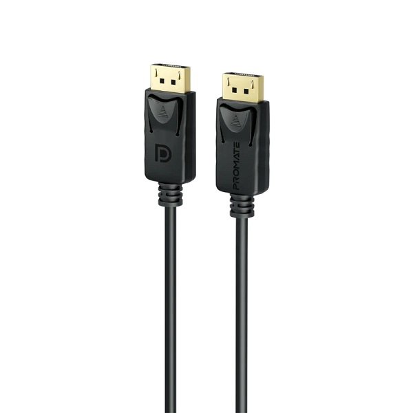 Promate DPLink-200 8K@60Hz High-Definition 2m DisplayPort 1.4 Cable - Black