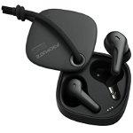 Promate FreePods-3 Bluetooth In-Ear Wireless Stereo Earbuds with ENC and IntelliTouch - Black