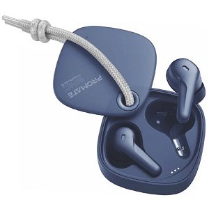 Promate FreePods-3 Bluetooth In-Ear Wireless Stereo Earbuds with ENC and IntelliTouch - Blue