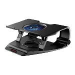 Promate FrostBase Superior Cooling Gaming Laptop Stand - Black