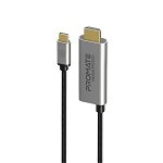 Promate HDMI-PD100 1.8m 4K USB-C to HDMI Adapter - Grey