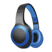 view Promate Laboca Deep Bass Bluetooth Over-Ear Wireless Headphone - Blue