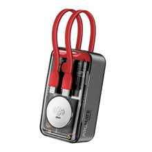 view Promate Mavrix 10000mAh Built-in USB-C and Lightning Cable Power Bank