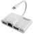 PROMATE MediaSync-LT 4-in-1 Multimedia Hub with Lightning Connector - Black