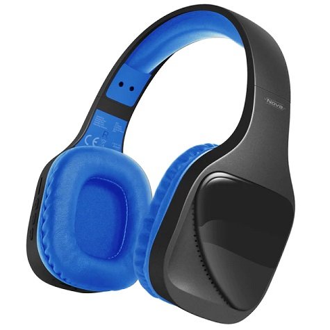 Promate Nova Bluetooth Over-Ear Wireless Stereo Headphones - Blue