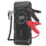 Promate PATROLPACK-2 12000mAh Jump Starter Power Bank with 150 PSI Air Compressor - Black + FREE Smart Watch