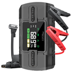 Promate PATROLPACK-3 12000mAh Jump Starter Power Bank with 150 PSI Air Compressor - Black + FREE Smart Watch