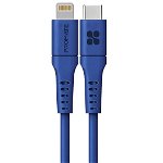 Promate PowerLink-300 3m USB-C to Lightning Charge & Sync Cable with 20W Power Delivery - Blue