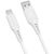 Promate PowerLink-AC120 1.2m Ultra-Fast USB-A to USB-C Data & Charge Soft Silicone Cable - White