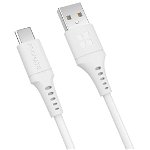 Promate PowerLink-AC200 2m Ultra-Fast USB-A to USB-C Data & Charge Cable - White