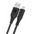 Promate PowerLink-Ai120 1.2m Ultra-Fast USB-A to Lightning Data & Charge Soft Silicone Cable - Black