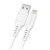Promate PowerLink-Ai120 1.2m Ultra-Fast USB-A to Lightning Data & Charge Soft Silicone Cable - White
