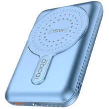 view Promate PowerMag-10Pro 10000mAh MagSafe Wireless Power Bank - Blue