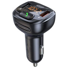 view Promate SmarTune-4 In-Car FM Transmitter with USB Car Charger - Black