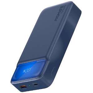 Promate Torq-20 20000mAh USB-A and USB-C Power Bank - Blue