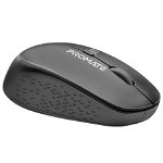 Promate Tracker MaxComfort Ergonomic Wireless Optical Mouse - Black
