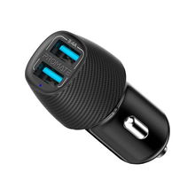 view Promate VolTrip-Duo 3.4A Car Charger With Dual USB Ports - Black