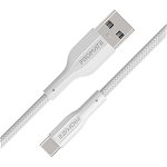 Promate XCord-AC 1M 480Mbps USB-A to USB-C Charge & Sync Cable - White