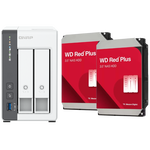 QNAP TS-216G 2 Bay 4GB RAM Tower NAS with 2 x 6TB Western Digital Red Plus Drives