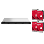 QNAP TS-464U-8G 4 Bay 8GB RAM 1U Rackmount NAS with 4 x 2TB Western Digital Red Plus Drives